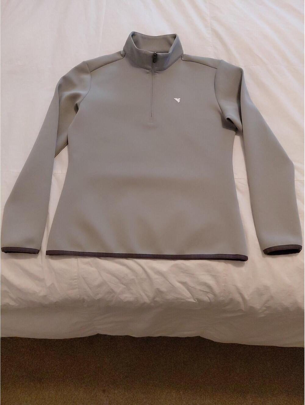 Macade Women's Therma Quarter Zip Gray Green Sz S Excellent Condition